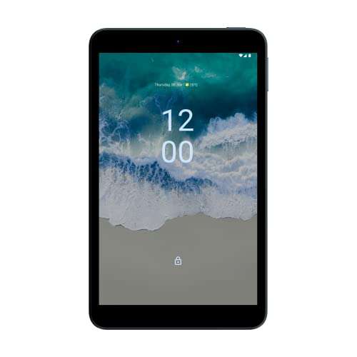 Nokia T10 Android 12 4G Tablet with 8” HD display, 3GB/32GB Storage, 8MP rear camera and 2MP front camera dual speakers– Ocean Blue