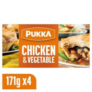 Pukka Pies 4 Pack 726g Chicken or Beef