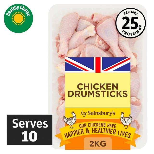 Sainsbury's 2kg British Chicken Drumsticks - Nectar Price