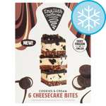 English Cheesecake Company Ltd 6 Cookies & Cream / 6 Vanilla With Lotus Cheesecake Bites £2 Clubcard price @ Tesco