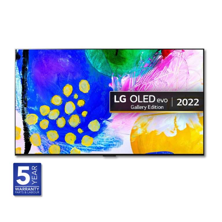 LG OLED55G26LA 55" 2022 G2 evo Gallery Edition 4K Smart OLED TV - 5 year warranty - £1195 delivered with code @ PRC Direct