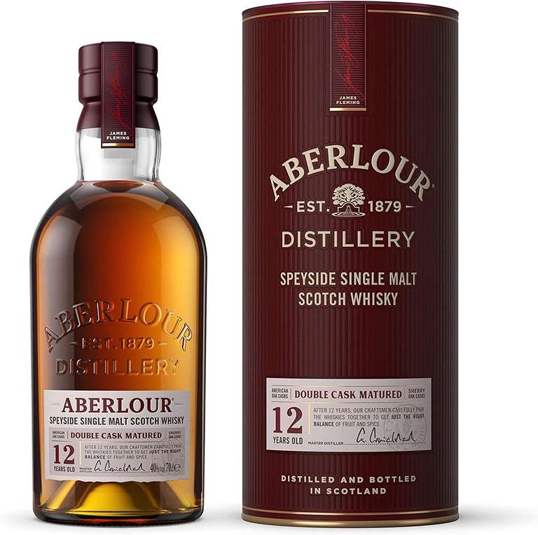 Aberlour 12 Year Old Single Malt Scotch Whisky with Giftbox 40% ABV 70cl - £28.50 @ Amazon (Prime Exclusive)