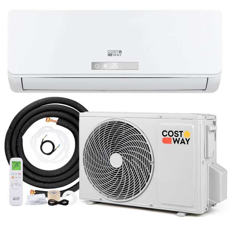 Costway 18000BTU Split Air Conditioner & Heater Wall-Mounted AC Cools Up to 116㎡ - Sold & Delivered by FDS CORPORATION LIMITED