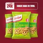 SlimFast Sour Cream Pretzel Snack Bag, Crunchy, Tasty Low Calorie Snack, 24 x 23 g Multipack - £5.40 w/ Voucher & Max S&S