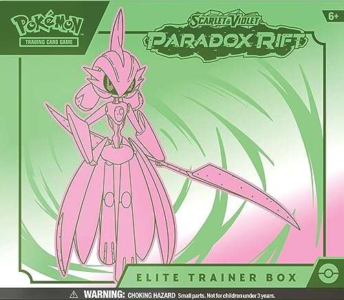 Pokémon TCG: Scarlet & Violet—Paradox Rift Elite Trainer Box - Iron Valiant (9 Booster Packs, 1 Full-Art Foil Card & Premium
