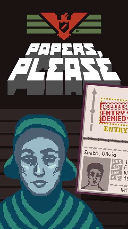 Papers, Please (border inspector game) - PEGI 18