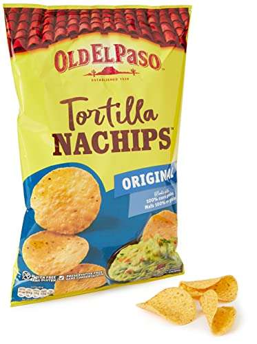 Old El Paso Gluten Free Crunchy Original Nachips 185g (Pack of 5) - £5 / £4.50 with Subscribe & Save @ Amazon