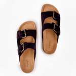 Joules Lucinda leather footbed sandals - Sole Trader