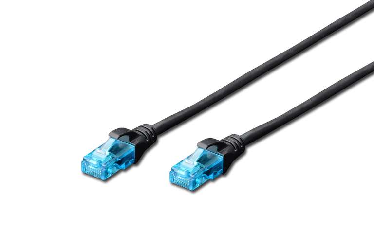 Digitus DK-1512-005/BL 50cm Ethernet Network Patch Cable Cat 5e, U/UTP