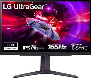 LG 27" 27GR75Q-B 2560x1440 IPS 165Hz 1ms FreeSync/G-Sync Gaming Monitor