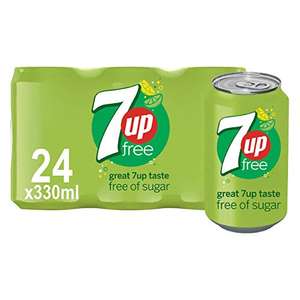 7up Free, 330 ml Pack of 24 £6.95 prime + £4.49 non prime at Amazon
