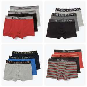 3 Pack - Ben Sherman Cotton Boxers/Trunks (S-XL) - £8.50 + Free Click & Collect @ Matalan