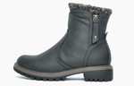 Women's Divaz Luxe Niki Ladies Zip Biker Style Boots with code + free delivery (2 colours available)