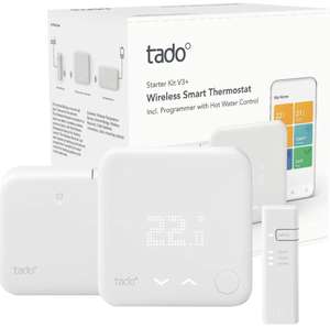 tado° Wireless Smart Thermostat V3+ Starter Kit | Programmer + Hot Water Control - £91.96 With Code @ eBay / red-rock-uk