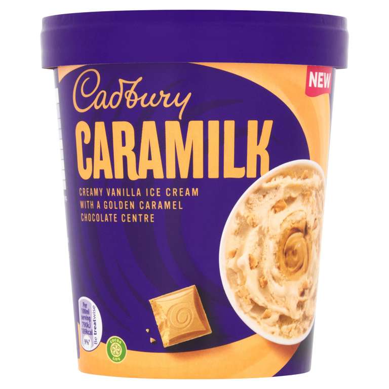 Cadbury Caramilk Ice Cream with Golden Caramel Chocolate Centre 480ml £2.50 @ Iceland