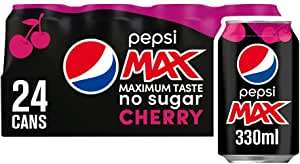 Pepsi Max Cherry, 24 x 330ml - £7.50 @ Amazon