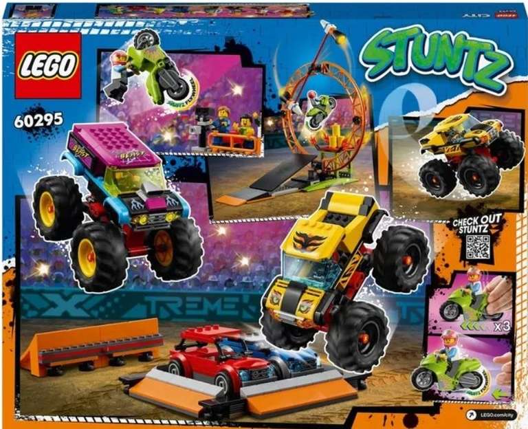 LEGO 60295 City Stuntz Stunt Show Arena & Monster Truck Toys - with voucher