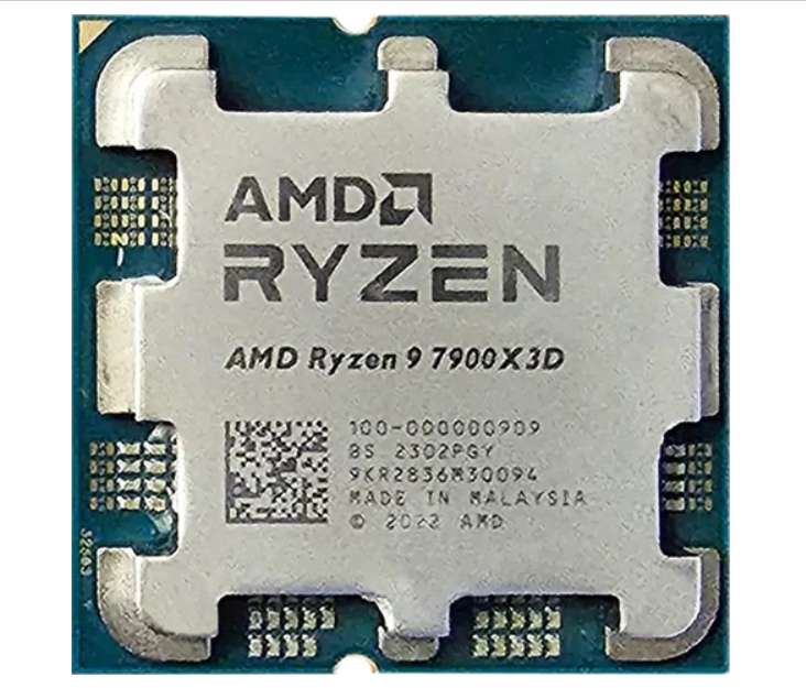 AMD Ryzen 9 7900X3D (12C/24T @ 4.4GHz) AM5 CPU Processor & 24 Month Warranty - used - Free click and collect