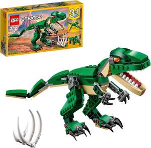 Used very good - LEGO 31058 Creator Mighty Dinosaurs Toy, 3 in 1 T. rex, Triceratops and Pterodactyl Dinosaur - £9.43 @ Amazon Warehouse