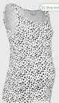 MATERNITY Mono Dalmatian Ruched Vest Top Free c&c