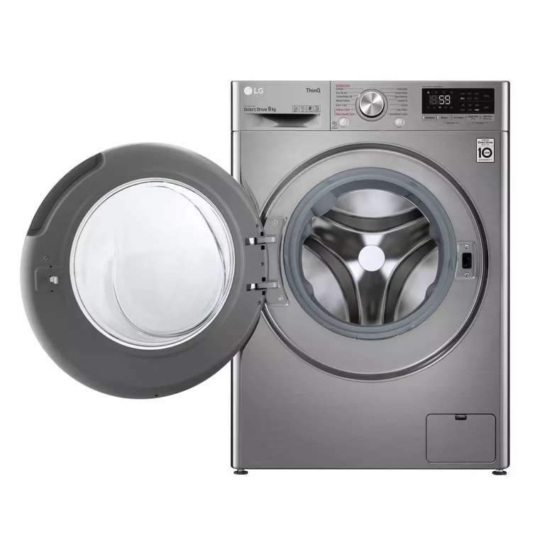 LG 9KG / 1400 Spin Washing Machine [F4V709STSE] With 5 Year Warranty - Using Code