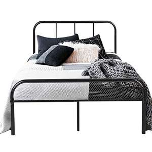 Coavas metal double bed frame 4ft 6in (140 x 198cm) in black with headboard, slats and footboard for £89.99 delivered @ woodiness / Amazon