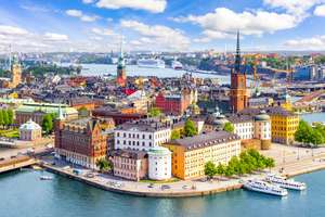 Direct return flight from Liverpool to Stockholm, 23 to 28 April via Ryanair
