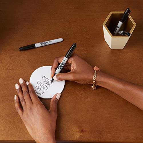 Sharpie Permanent Markers | Fine Point | Black | 36 Count £22.95 (64p/Pen) @ Amazon