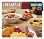 Unlimited breakfast + two kids eat free, per paying adult + unlimited Lavazza coffee (No hotel booking required)