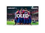 PHILIPS Ambilight OLED708/12 55 inch Smart 4K OLED TV | UHD & HDR10+ | 120Hz | P5 AI Perfect Picture Engine | Dolby Atmos | 20W Speakers TV