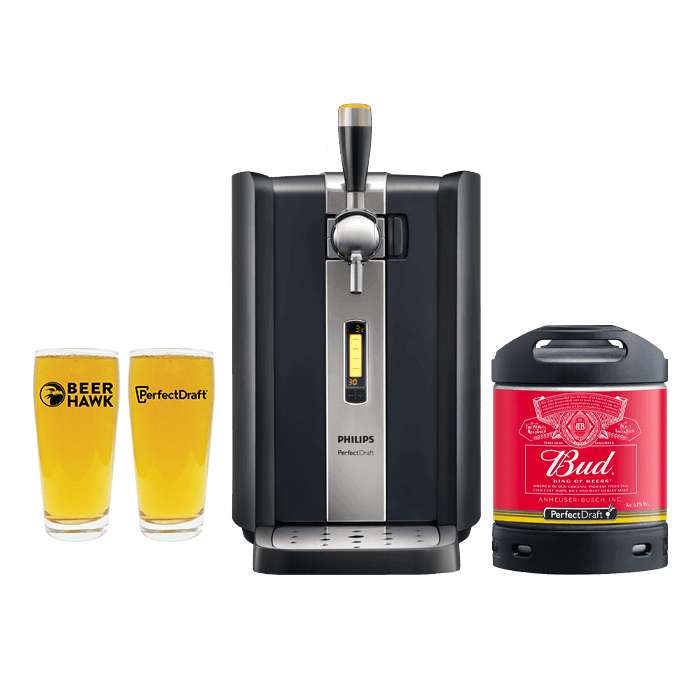 Perfect Draft machine, 6L Budweiser + 2 glasses £209.90 with code @ Beer Hawk