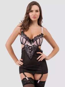 Lovehoney Boudoir Belle Blush Pink Cut-Out Chemise Set Now £18.49 with Free Delivery @ Lovehoney
