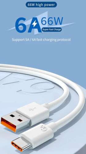 Fast Charging 6A 66W USB-C Cable - Sold by Centu