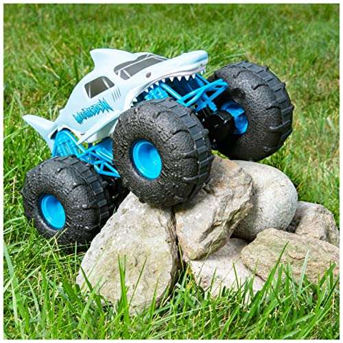 Monster Jam Official Megalodon STORM All-Terrain Remote Control Monster Truck, 1:15 Scale, Grey £12.99 @ Amazon