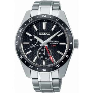 Men's Seiko Sharp Edge GMT Watch SPB221J1 (Black Dial Vairant) - £790 with Discount Code at The Watch Hut