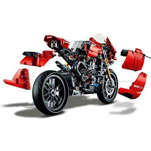 LEGO 42107 Technic Ducati Panigale V4 R Motorbike, Collectible Superbike
