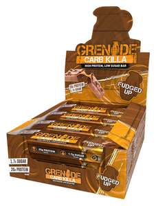 Grenade protein bar x 12 Sale e.g. Grenade Fudged Up Carb Killa Protein Bars x12 £12.99 - Free Click & Collect (Limited Stores) @ Argos
