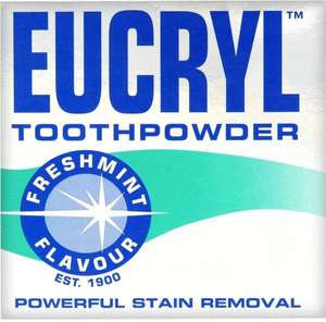 Eucryl Tooth Powder 50g - 75p + Free Collection (Selected Stores) @ Wilko