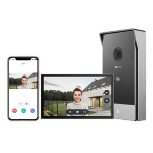 EZVIZ 2K Video Doorbell Camera Wired, 7-Inch Color Touch Screen, Human Motion Detection, 2.4/5G Dual-Band Wi-Fi, with code @ Ezviz Direct