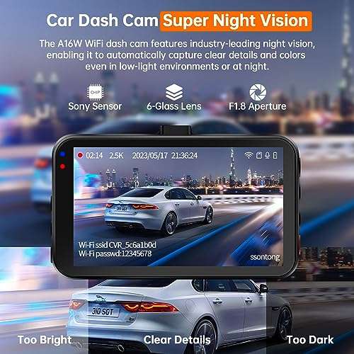  Car Dashcam, ssontong Dash Cam Dash Camera with