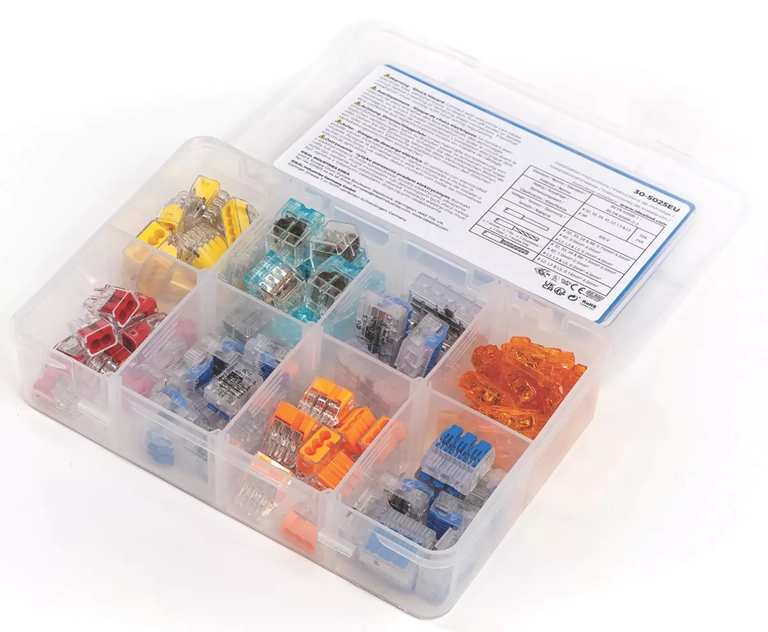 Ideal Push-In & Gen II Lever Wire Connector Kit 80 Piece Set - Free C&C