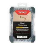 TIMCO Countersunk Gold Woodscrews Mixed Tray -355pcs