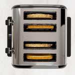 MORPHY RICHARDS Venture Retro 240331 4-Slice Toaster - Black, using code (free C&C)