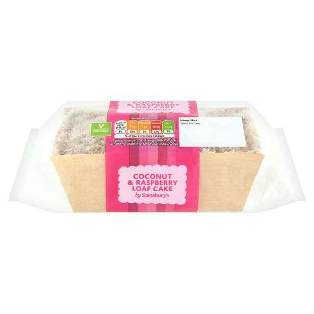 Sainsbury's Coconut & Raspberry Loaf Cake 240g (Serves 6)