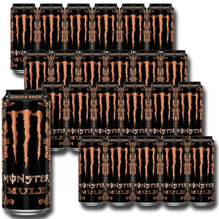 24x Monster Mule Ginger Brew 500ml Energy Drink Cans BBE: 30/06/2023 - £9.99 (Min Spend £20 For Delivery) @ Discount Dragon