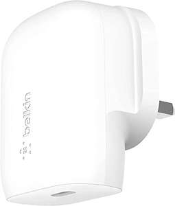 Belkin 30W USB C Wall Charger with PPS, PowerDelivery, USB-IF Certified PD 3.0 Fast Charging £14.24 Prime exclusive @ Amazon