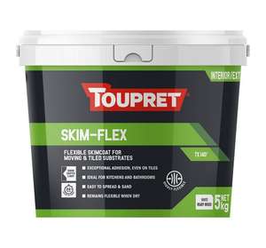 Toupret Skim-Flex 5KG Ready Mixed Filler £9.09 With Click & Collect @ Dulux Decorating Centre