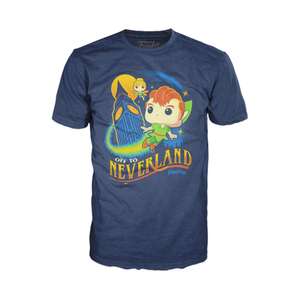 Funko Boxed Tee: Peter Pan - Big Ben - M - T-Shirt - Clothes - Gift Idea - Short Sleeve Top for Adults Unisex Men and Women