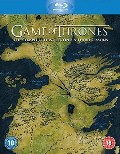 Game of Thrones: The Complete First, Second & Third Seasons Blu Ray (15 discs) - Pre-owned