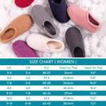 Women's Fuzzy Curly Fur Memory Foam Loafer Slippers + Polar Fleece Lining grey, sold by HomeTop Direct/FBA